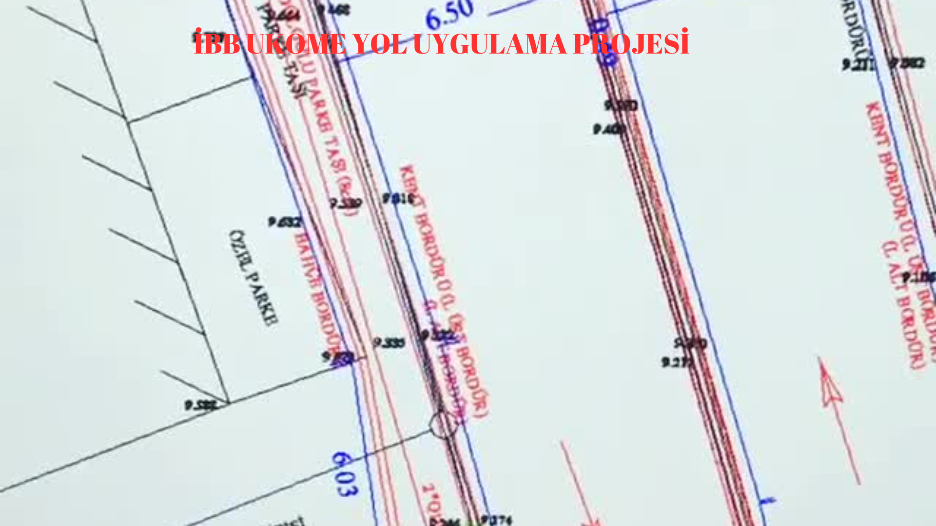 Yol projelendirme örneği